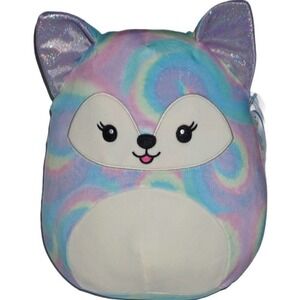Squishmallows Feodora the Arctic Fox Pastel Tie Dye Plush 12 Inch